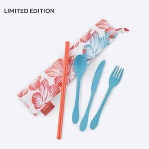 Norwex limited edition ECO utensils with straw set NIB